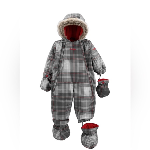 OshKosh B’gosh Baby plaid Snowsuit / 18 months - Picture 4 of 6